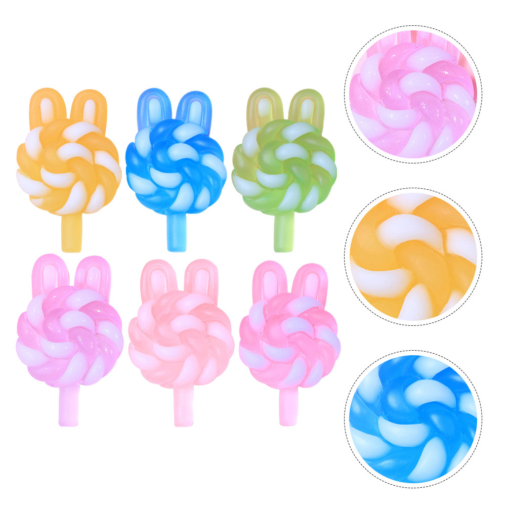 Resin Crafts Diy - 24 Breloques Sucettes Mignonnes en Forme