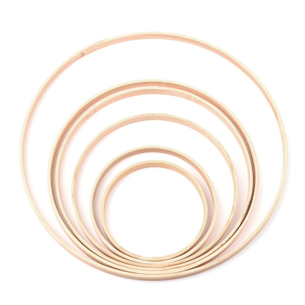 Wood Ring Blank - Cerceau Rond en Bois de Bambou,