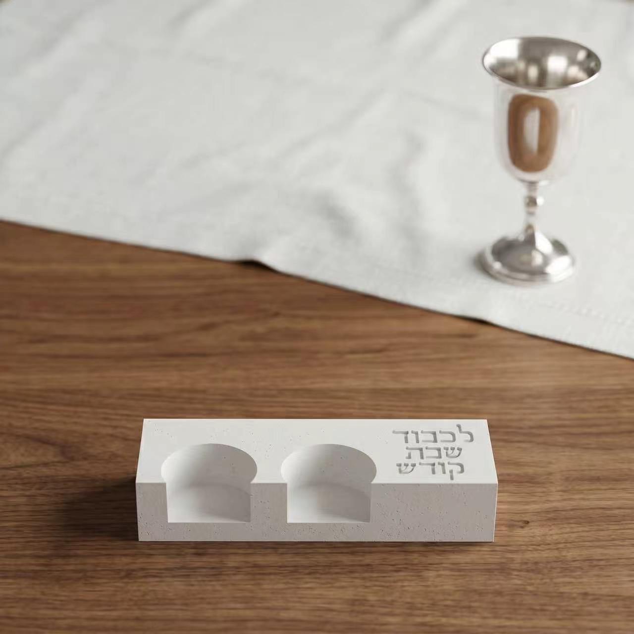 Serving Tray Mold - Moule moderne pour double chandelier de