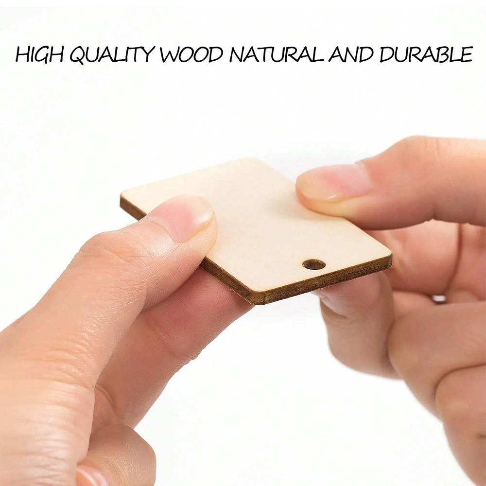 60 pièces porte-clés en bois v - Wood Ring Blank avis et prix