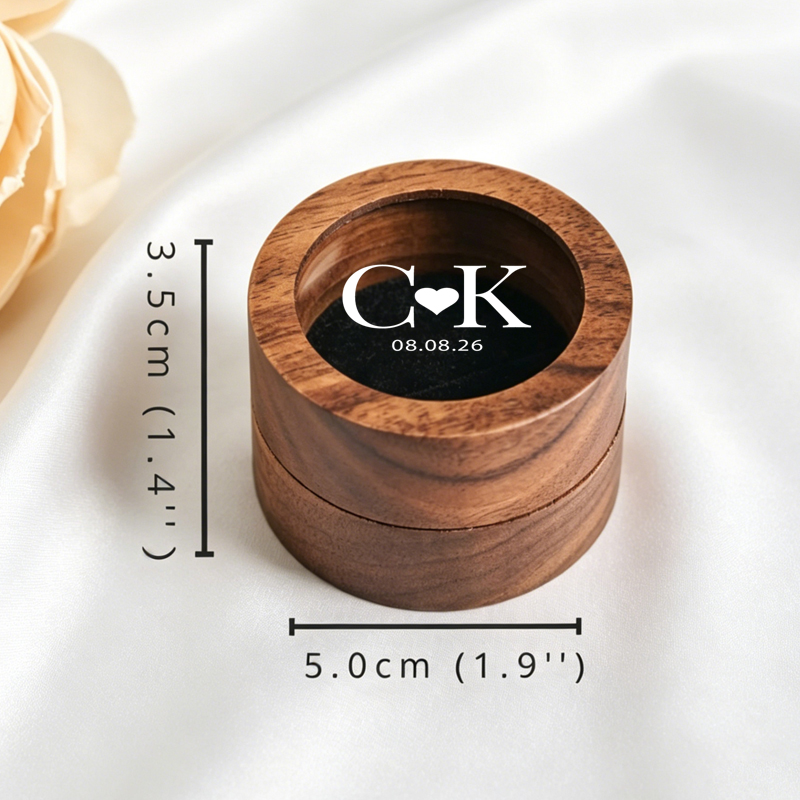 Boîte à alliances personnalisé - Wood Ring Blank avis et prix