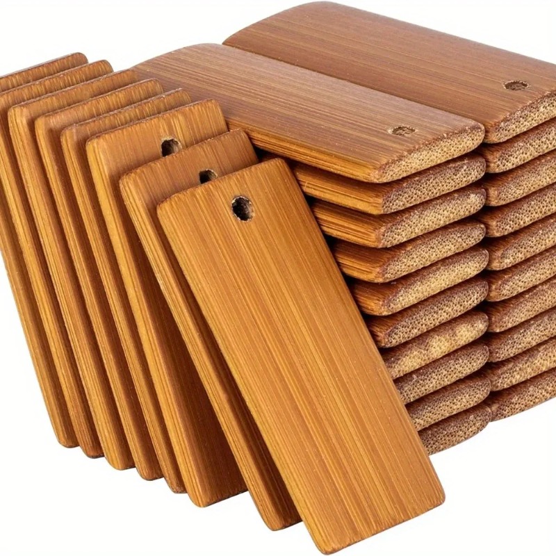 100 Pièces d'Étiquettes Vierge - Wood Ring Blank avis et prix