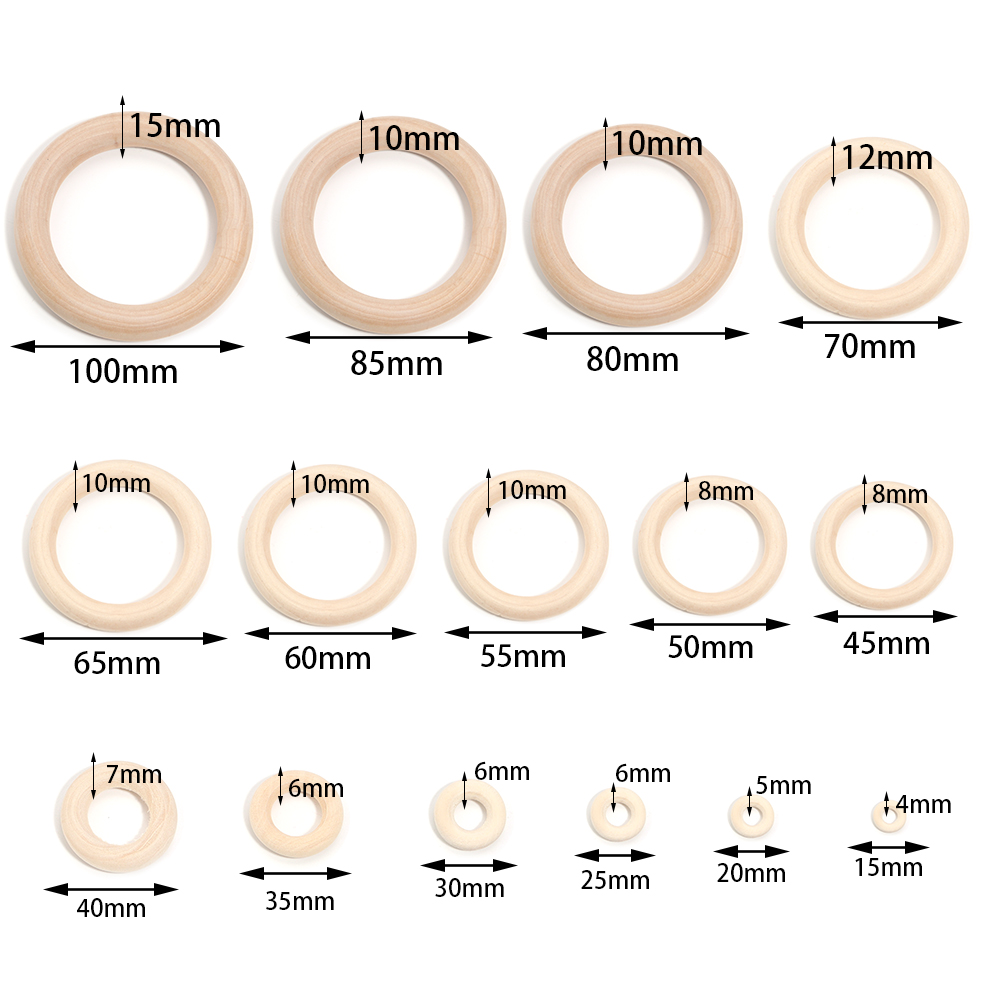 Anneaux en bois massif inachev - Wood Ring Blank avis et prix