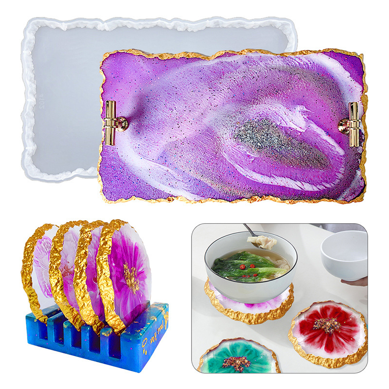 DM413 Drusy dessous de verre r - Serving Tray Mold avis et prix