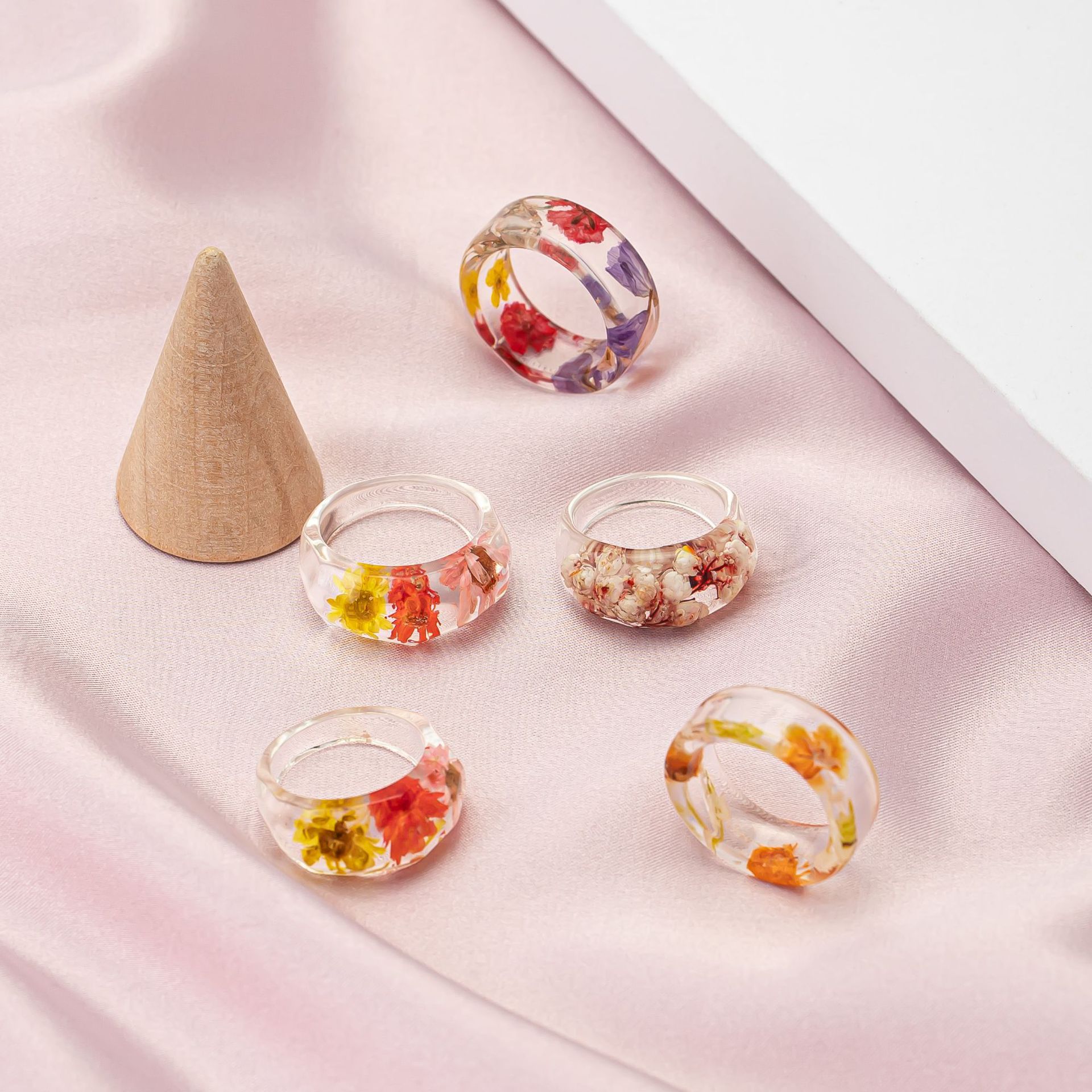 Bague en résine minimaliste ex - Dried Flower Bulk avis et prix