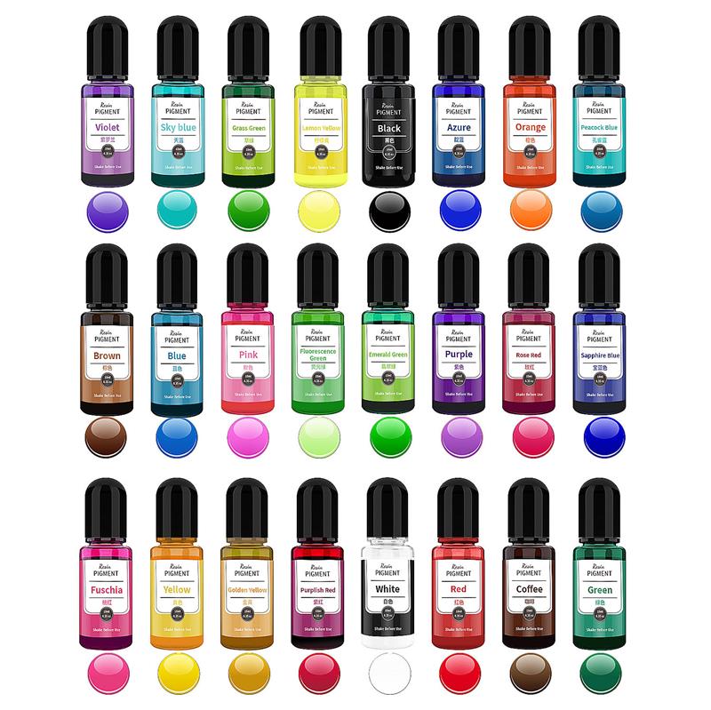 Encre à base d'alcool 24 coule - Resin Dye Alcohol avis et prix